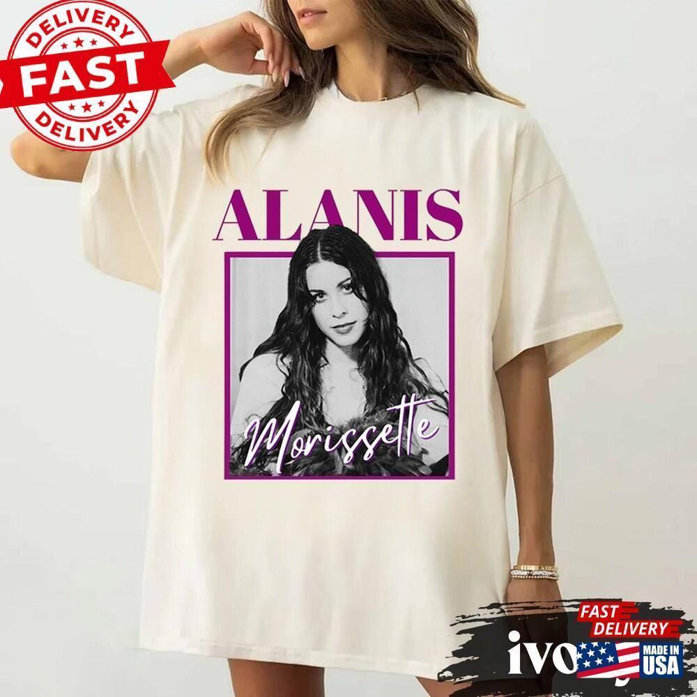 Triple Moon Tour  Shirt Alanis Morissette T-Shirt Hand In My Pocket Unisex